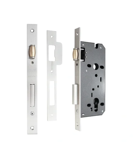 Mortise Lock Exclusive Roller 50MM Satin Nickel MLP 9235