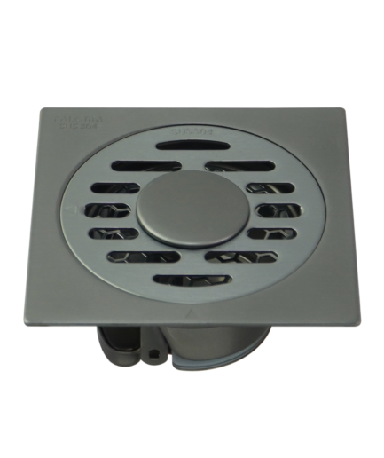 Floor Drain Washing Machine Stainless Steel SUS 304 Large Outlet 100 x 100 mm Gunmetal FDP 8001GM