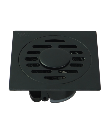 Floor Drain Washing Machine Stainless Steel SUS 304 Large Outlet 100 x 100 mm Matte Black FDP 8001MB
