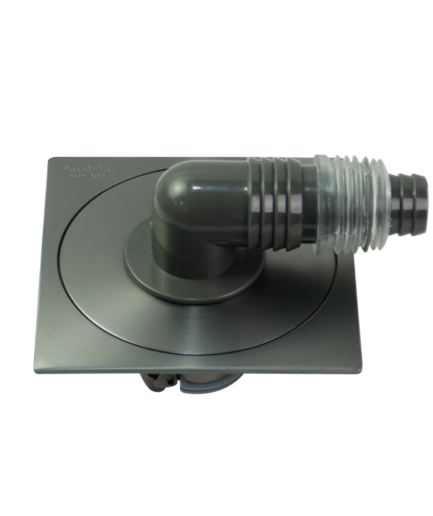 Floor Drain Washing Machine Stainless Steel SUS 304 Fully Sealed 100 x 100 mm Gunmetal FDP 8006GM