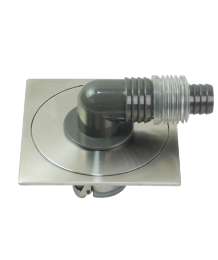 Floor Drain Washing Machine Stainless Steel SUS 304 Fully Sealed 100 x 100 mm Satin Concentric FDP 8006SC